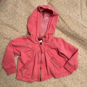 •Tea Collection• Girl’s Hooded Zipper Jacket - Size 6-9 Months